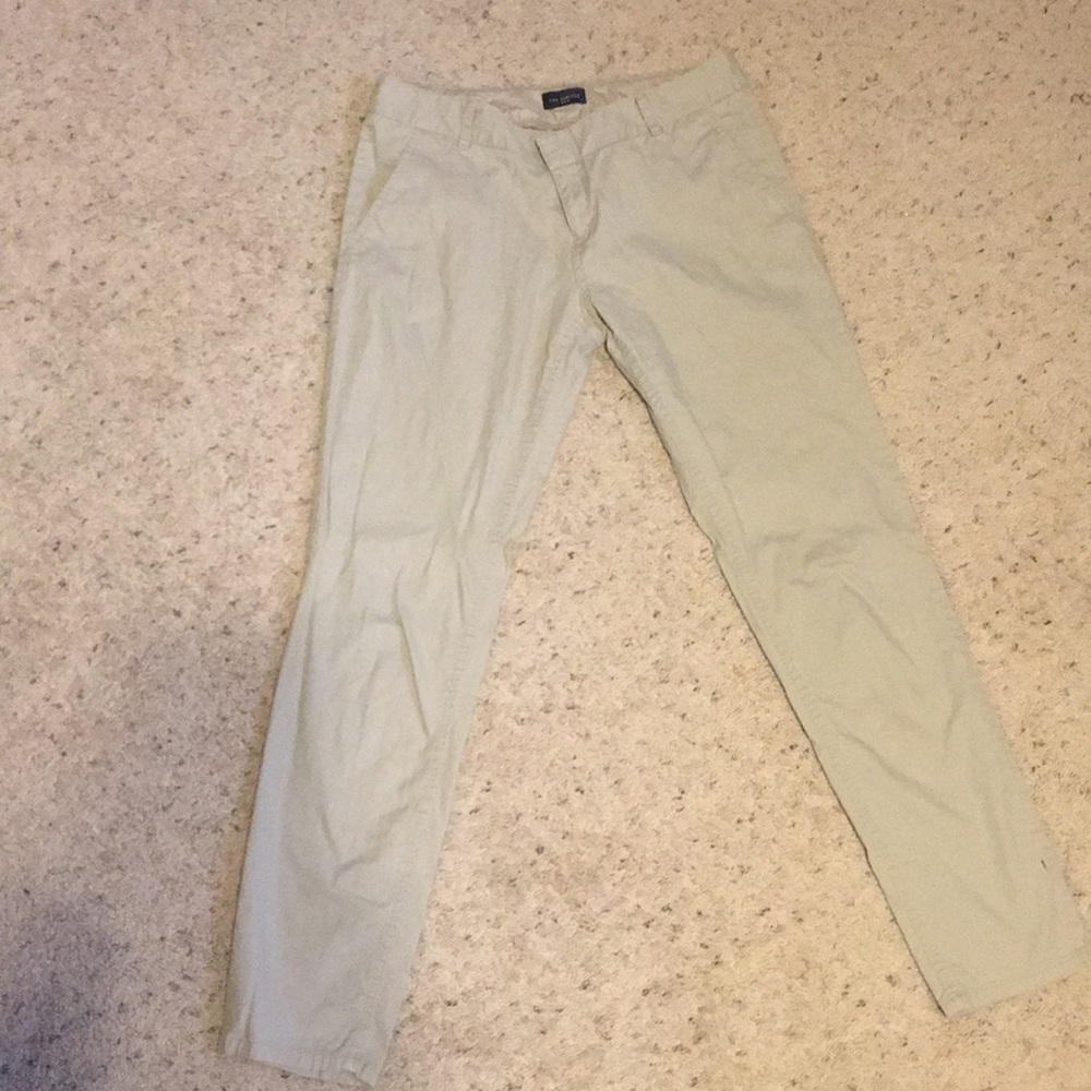 Khaki ankle pants